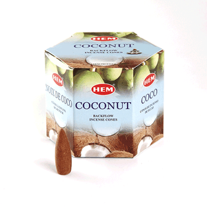 Благовония HEM пуля Кокос Coconut упаковка 40 шт стелющий дым