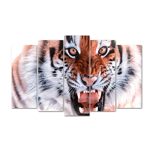 Пятимодуль 125х80 см Ярость тигра