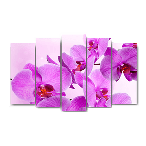 Пятимодуль Орхидеи фиолетовые 125х80 см