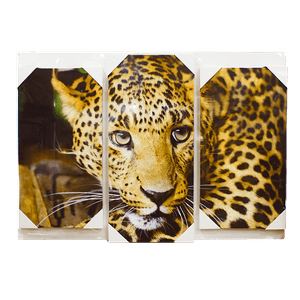Модульная картина 95х67 см Леопард портрет