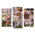 Модульная картина 95х67 см Велосипед в цветах