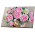 Постер 34х24 см Розовые и белые пионы в вазе