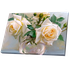 Постер 34х24 см Белые розы в вазе