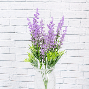 Веточка декоративная Лаванда 36 см фиолетовые цветы