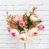 Ветка декоративная Камелия Фаина 30 см розовые цветы