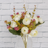 Ветка декоративная Камелия Изабель 30 см белые цветы