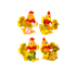 Магнит Петушки Нр 4 шт 4*1,5 см полистоун